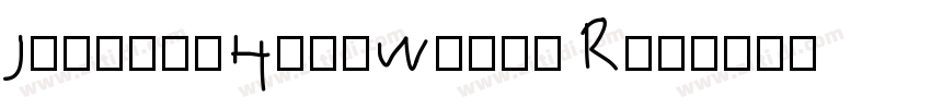 Jackey_HandWrite Reg字体转换